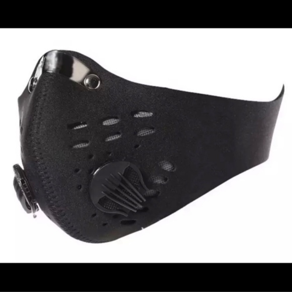 NWT PACK OF 2 FOR $10 BLACK CYCLING MASK - Picture 2 of 4